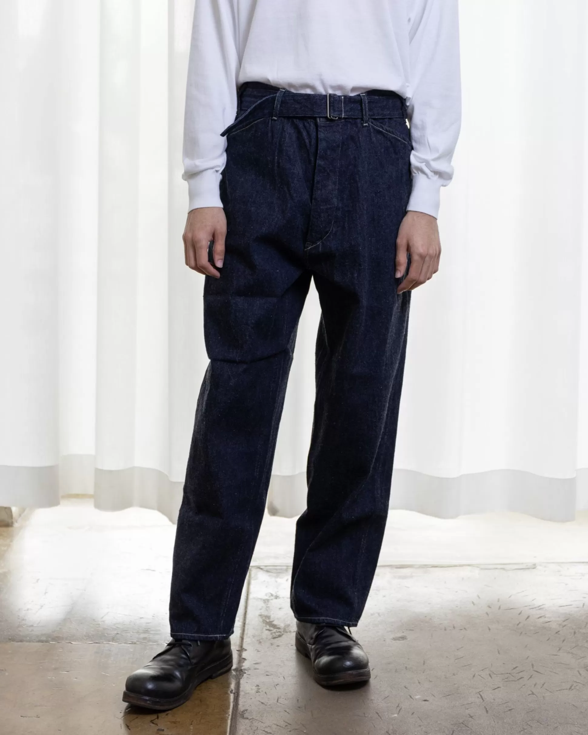 Clearance Comoli Denim Belted Pt X01-03001 Apparel