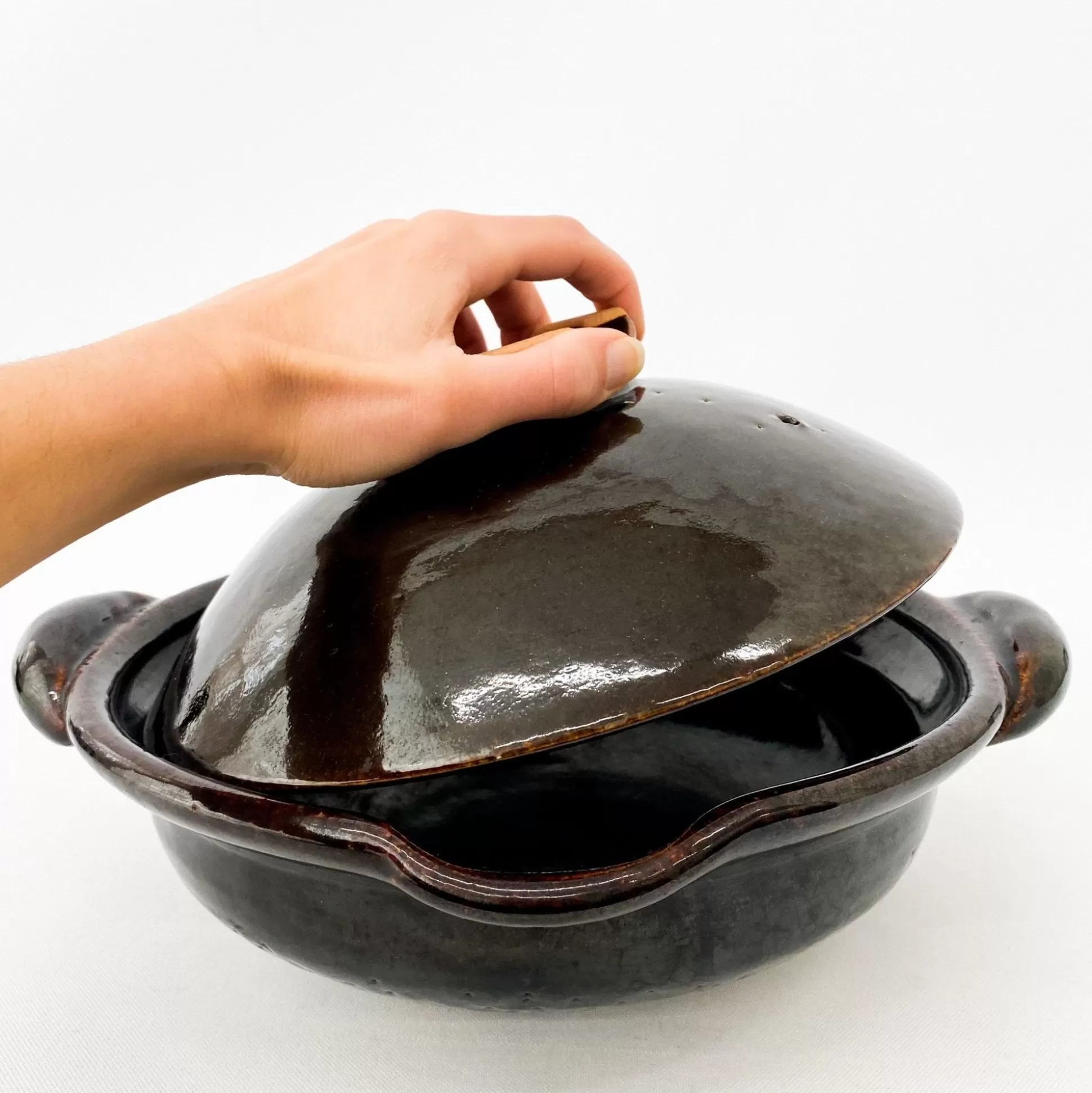 Outlet Dorakugama Kuchitsuki Kuronabe (Black Pot With Lip) (L) (3-4 People) Cooking