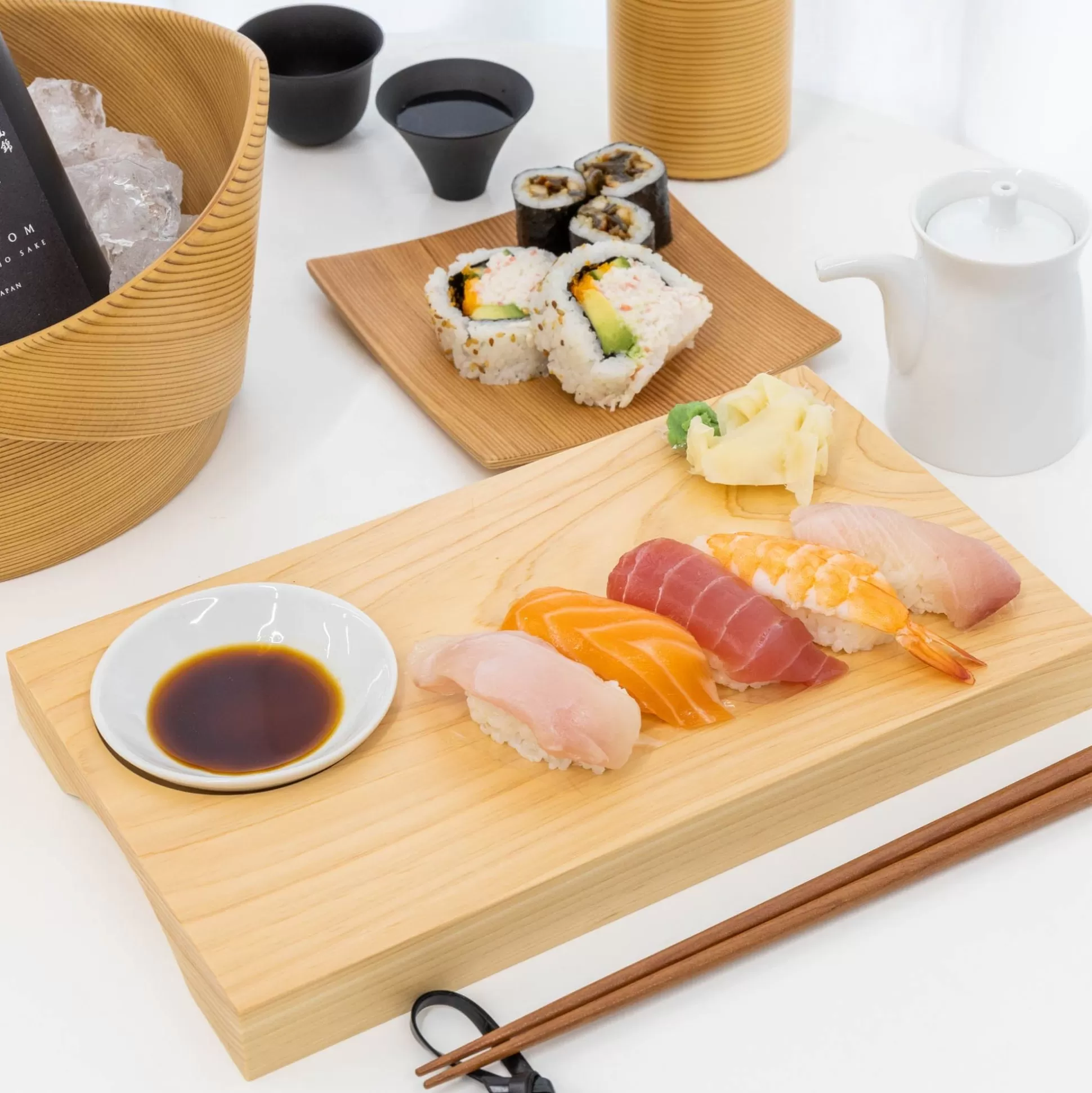 Flash Sale Hinoki Sushi Bar Set [Jc-100-Wh] Serving