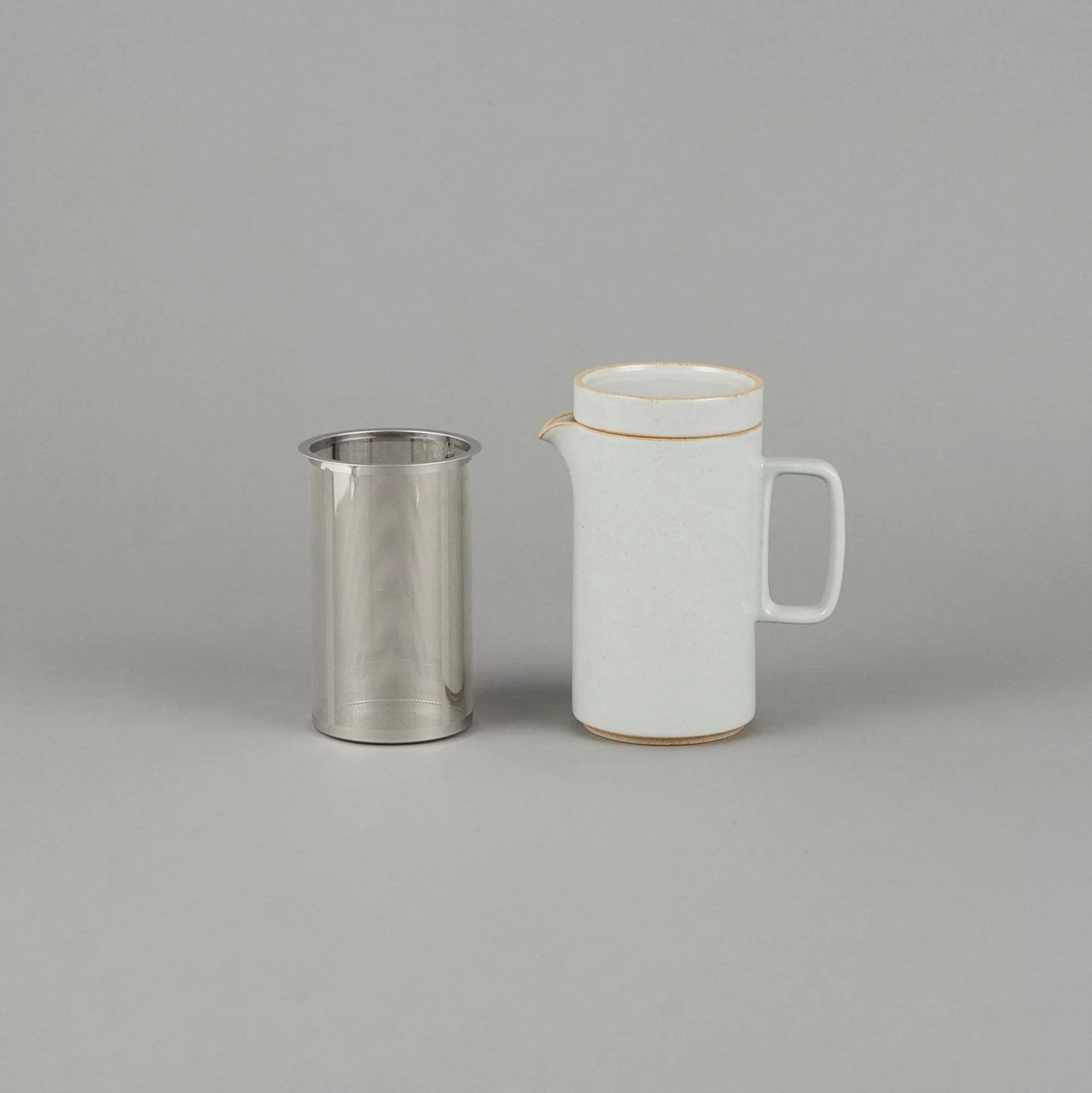 Outlet Hpm037 - Teapot Tall With Stainless Strainer Gloss Gray O 3.3/8" Coffee & Tea