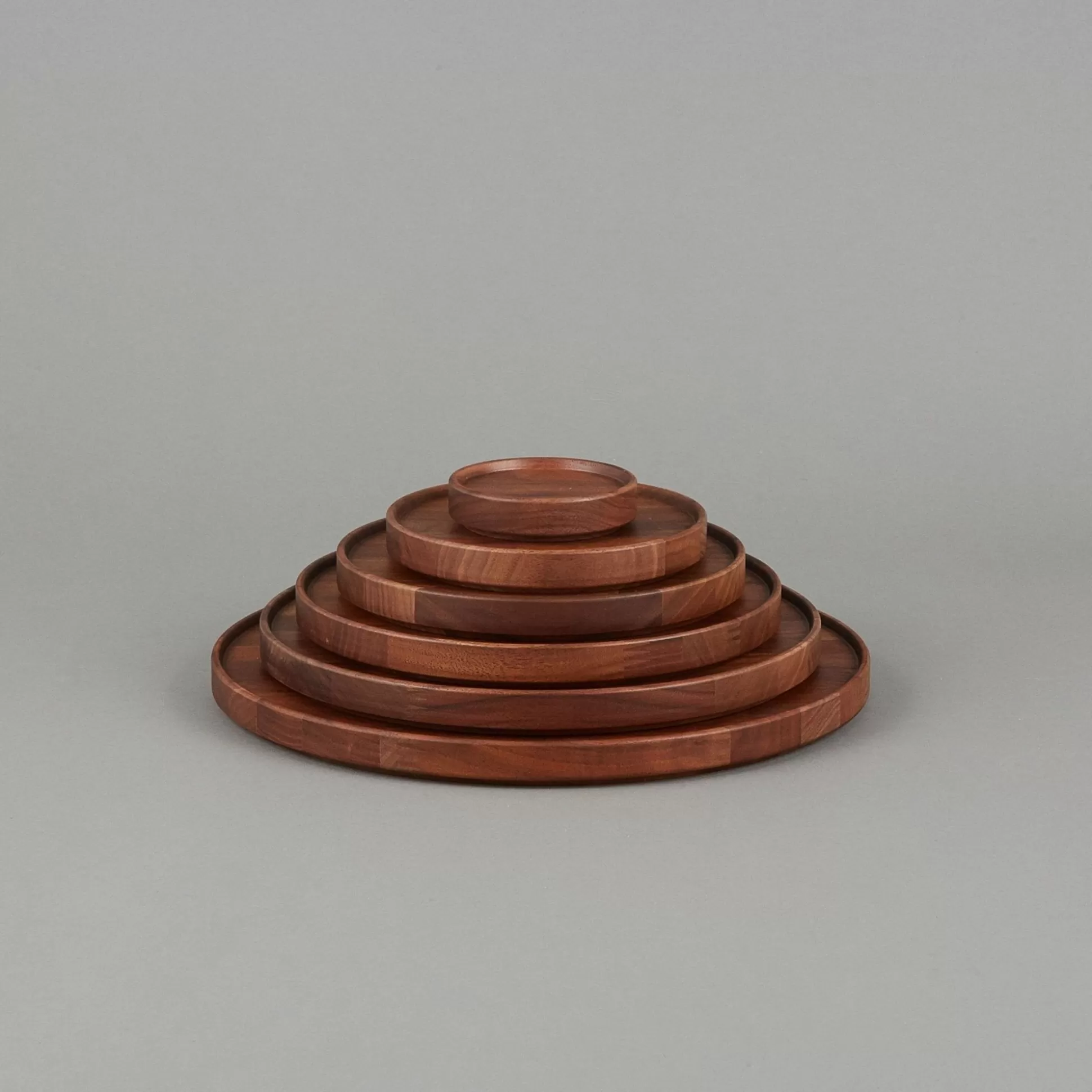 Clearance Hpwn022 - Tray / Lid Walnut O 3.3/8" Wooden & Richlite Tray / Lid