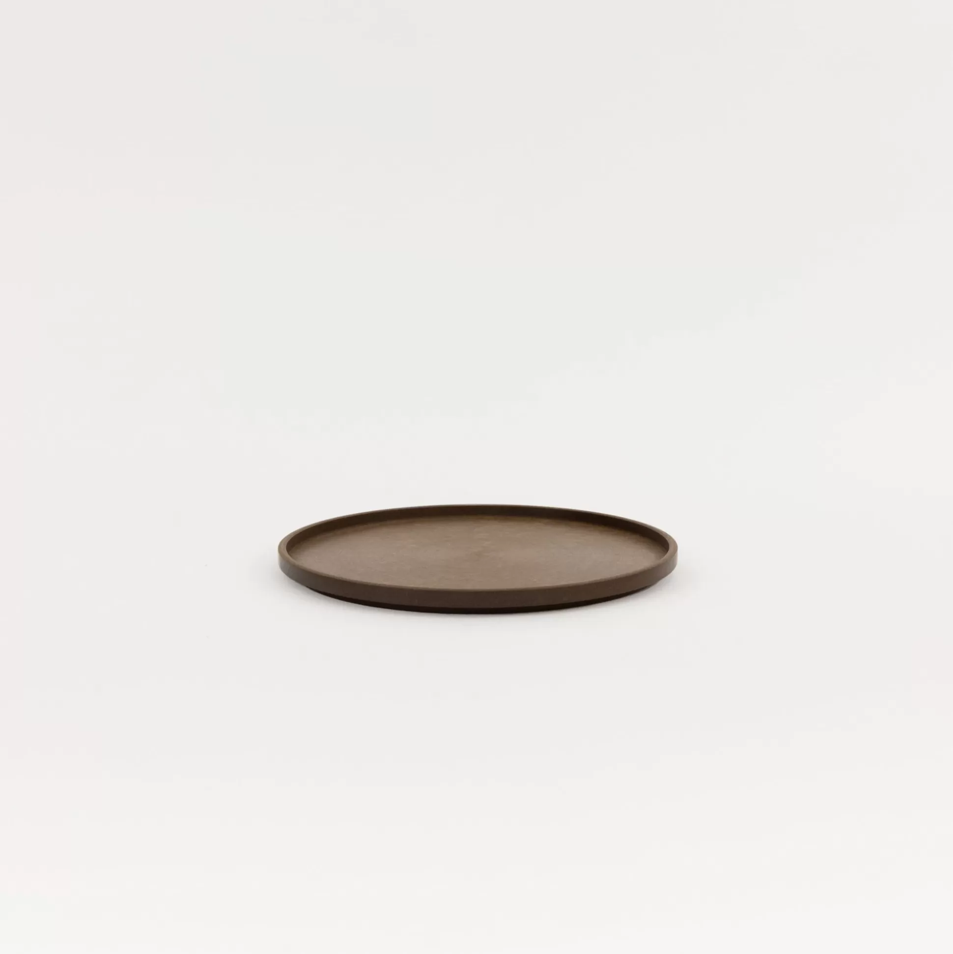 Outlet Hrn124 - Tray / Lid Dark Brown O 7.3/8" Wooden & Richlite Tray / Lid