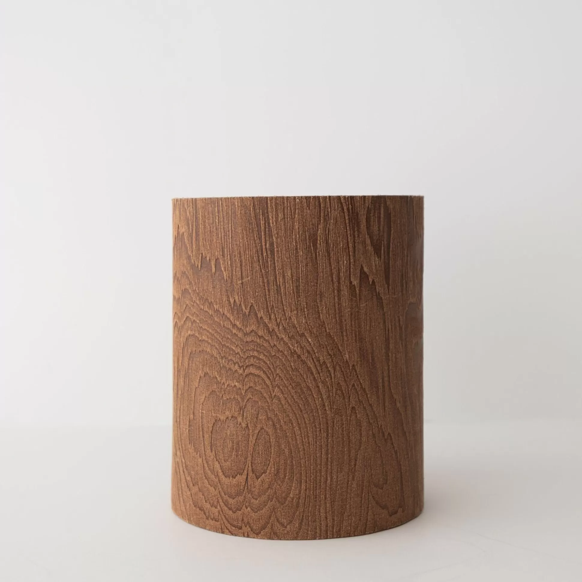 Flash Sale Irose "Plywood" Leather Trash Bin Home Decor