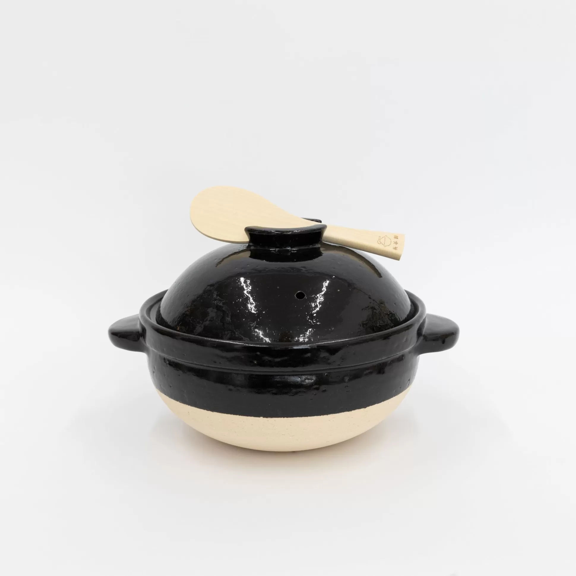 Shop Kamado-San Rice Cooker Donabe Black - 3 Go [Ct-01] Cooking