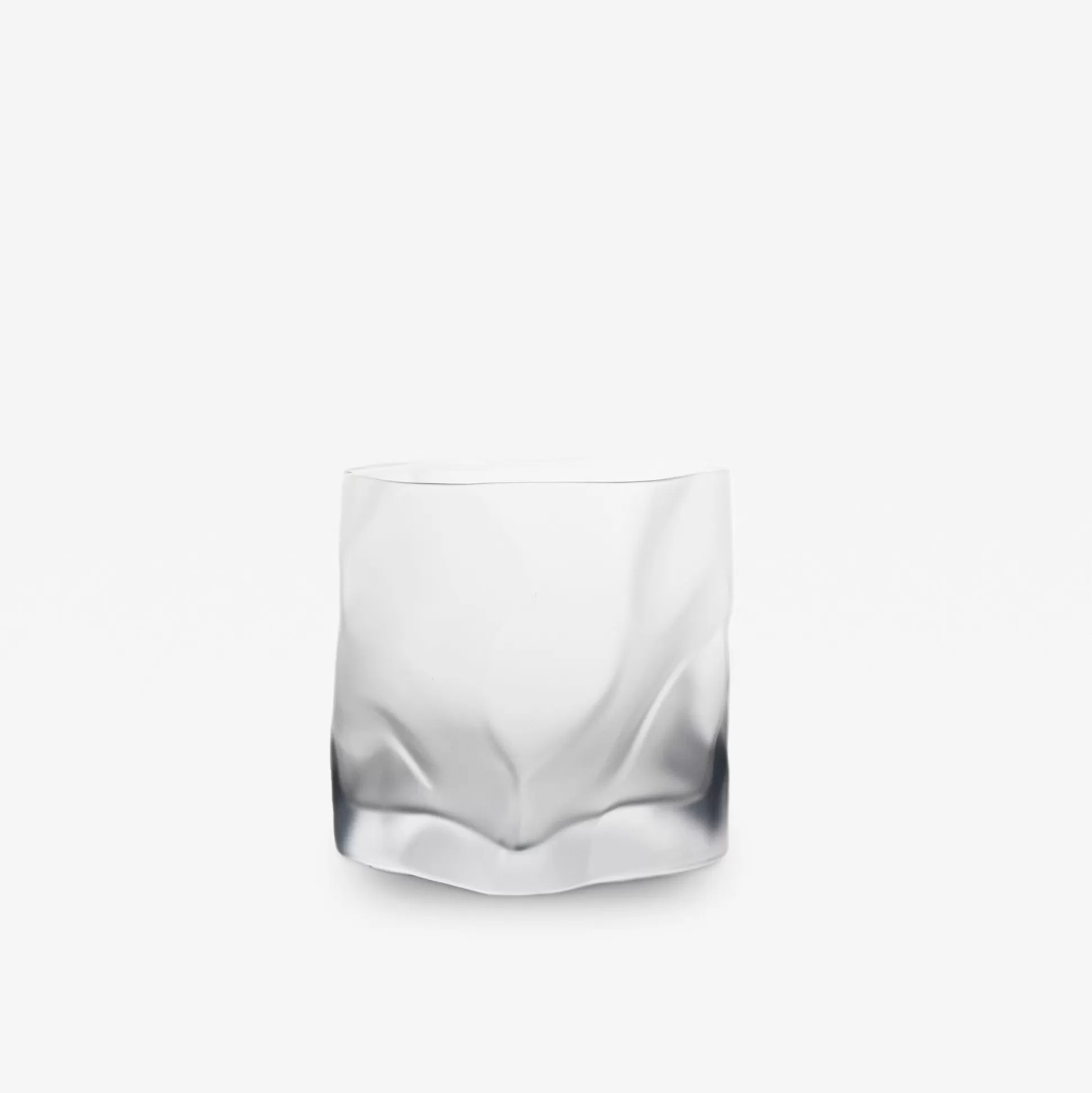 Hot Kimura Crumple Glass - Frosted Drinking