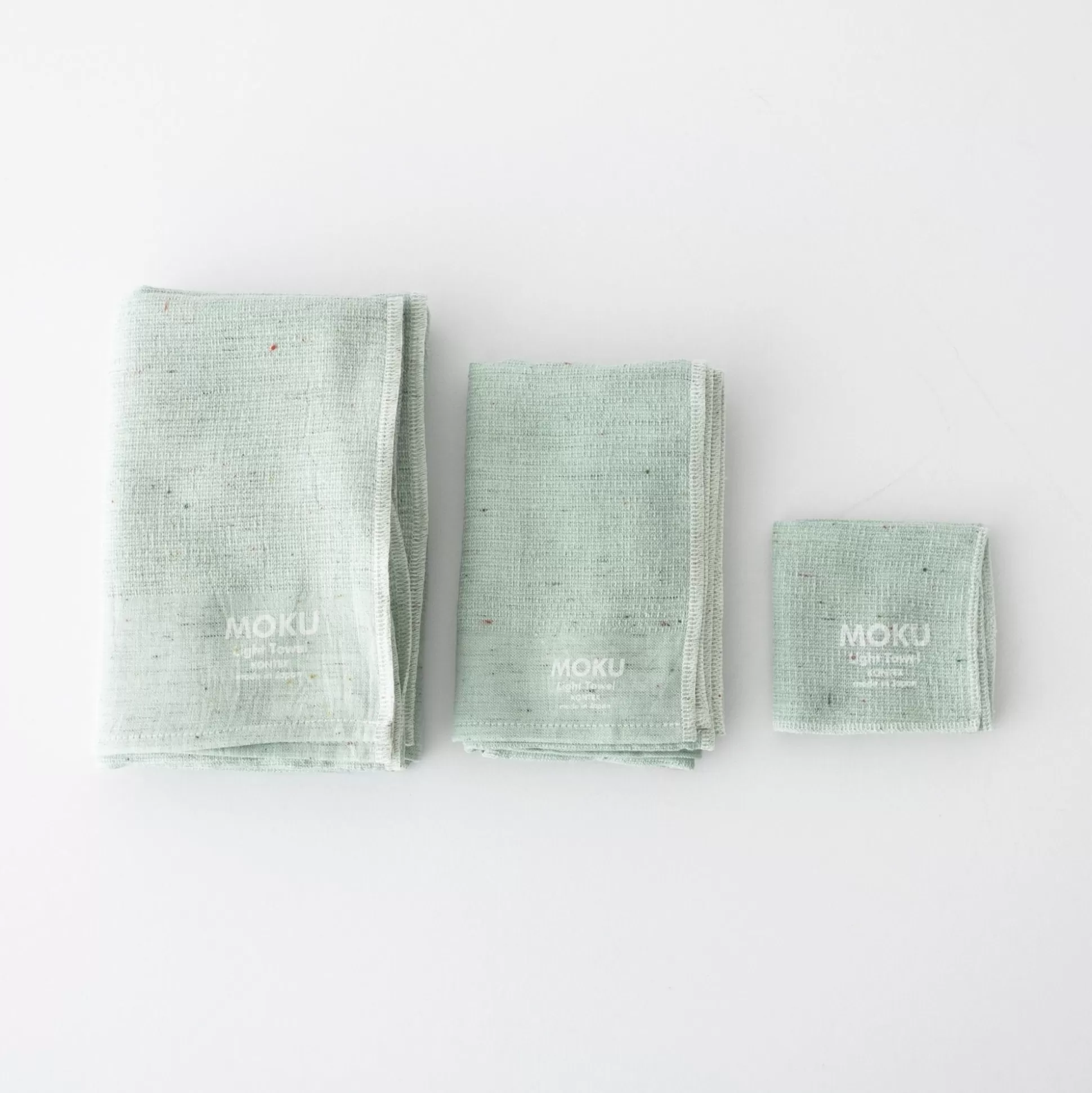 Sale Moku Light Towels - Mint Linens