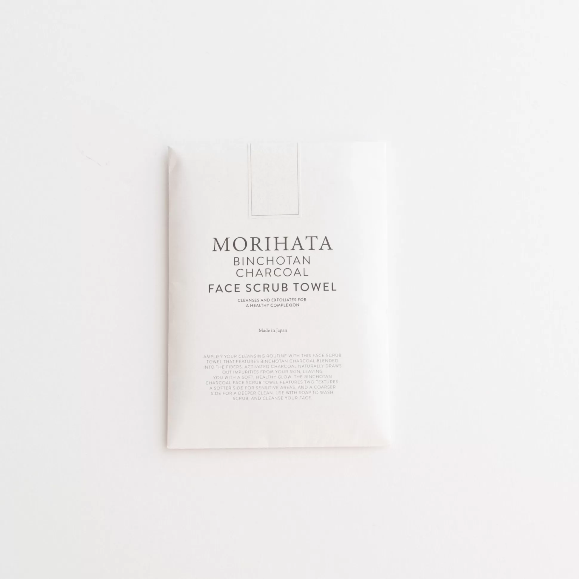 New Morihata Binchotan Charcoal Face Scrub Towel Linens