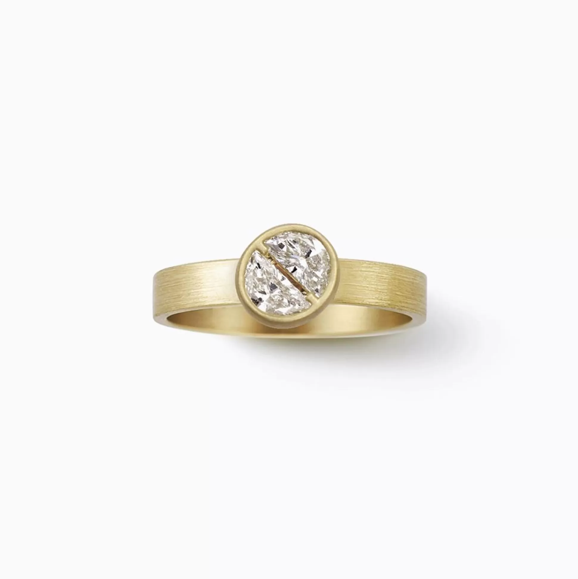 Fashion Shihara Align Half Round Diamond Ring 01 Jewelry