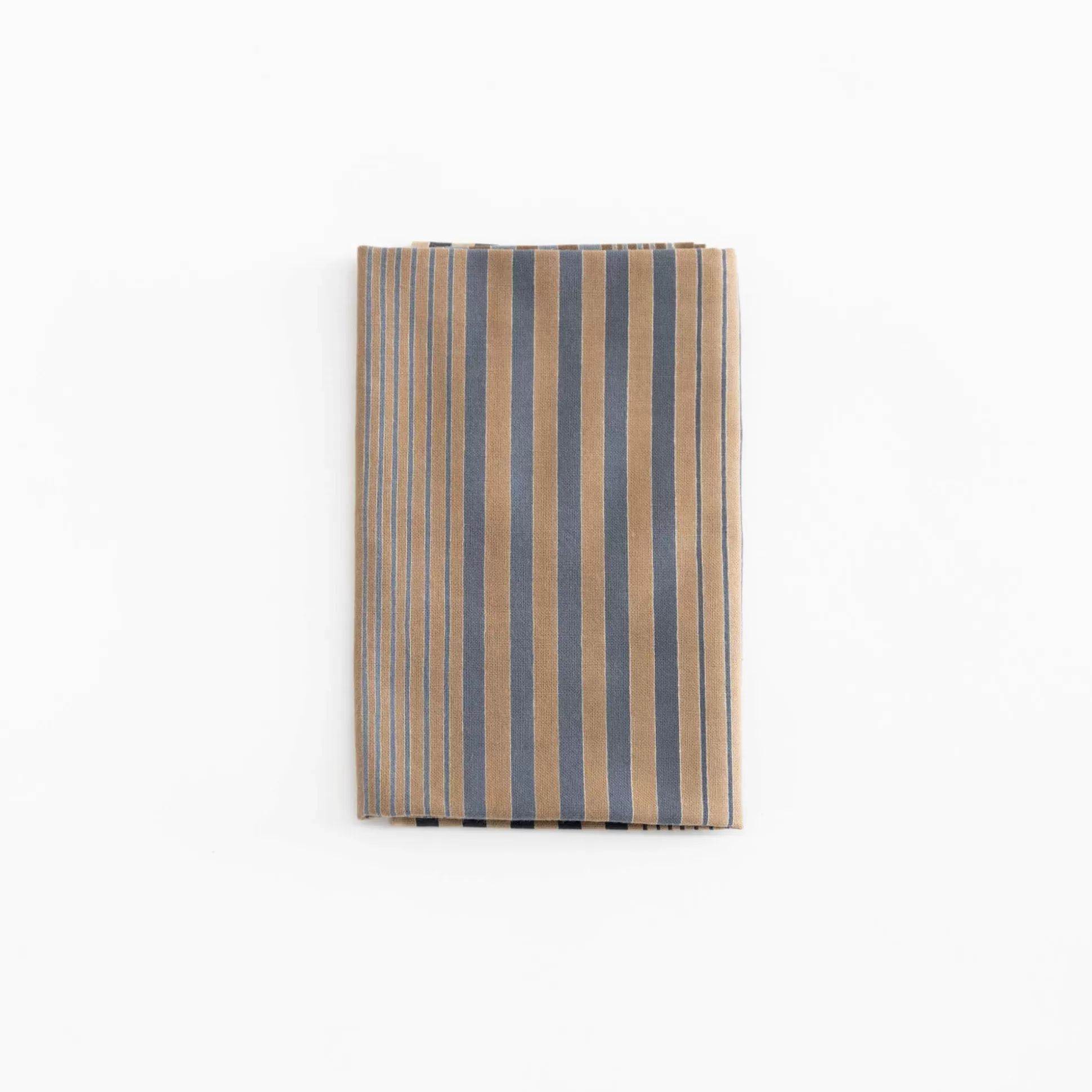 Store Tenugui - Beige And Blue Stripes Contemporary