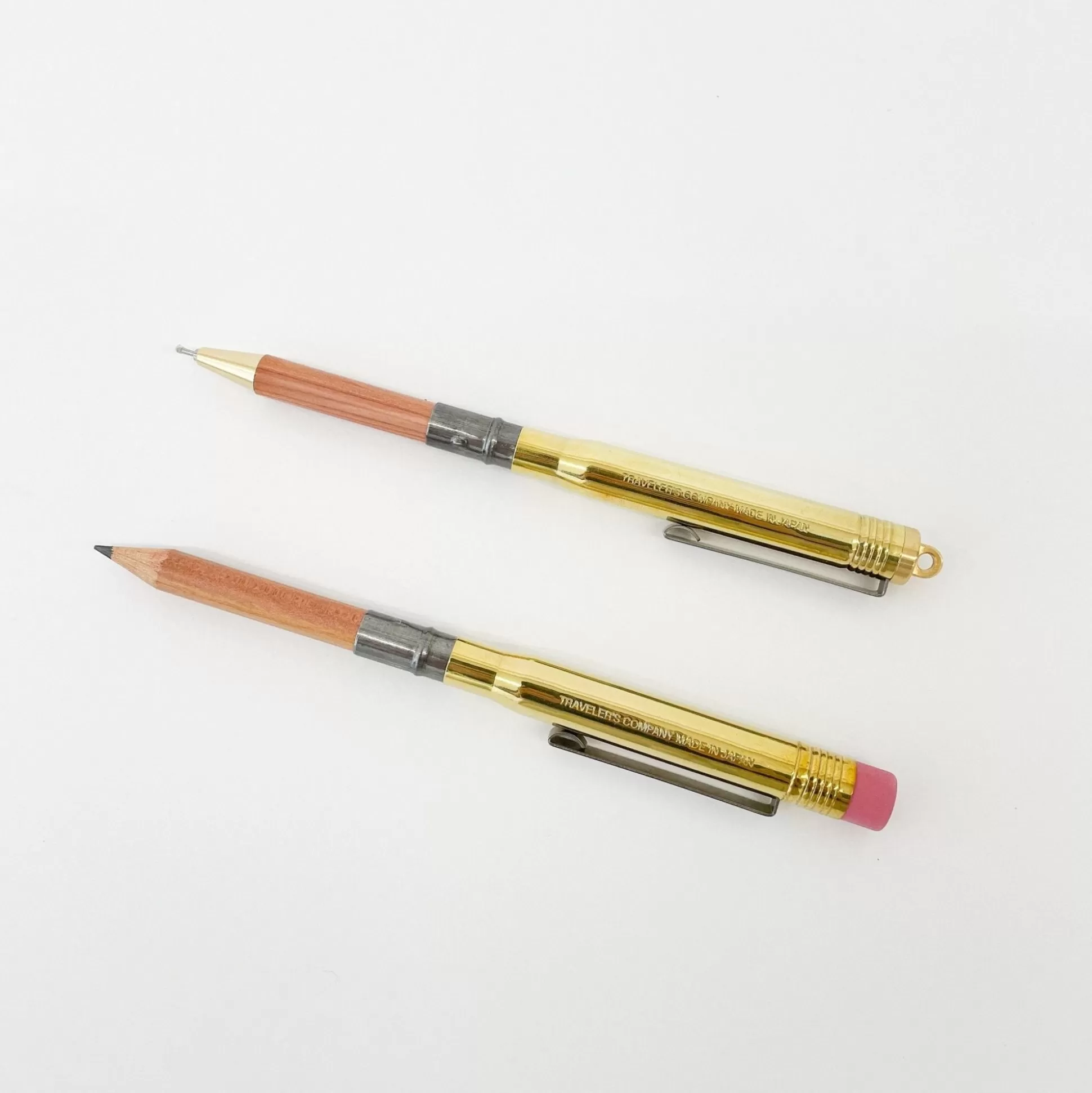 Hot Traveler'S Company Brass Ballpoint Pen & Pencil Office