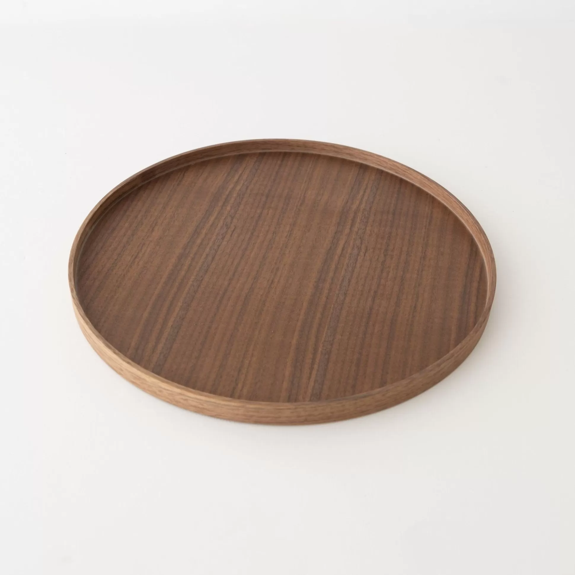 New Walnut Circle Tray [Ts1036] Serving